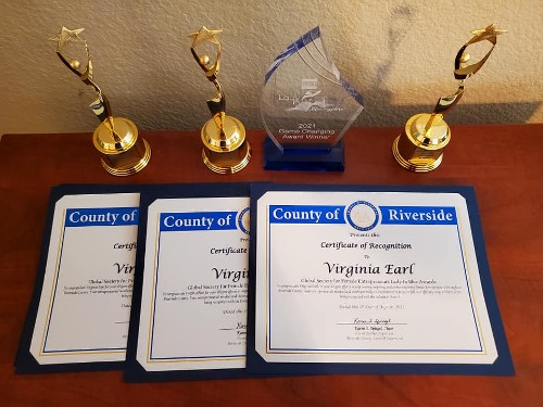 County of Riverside Certifications and Trophy